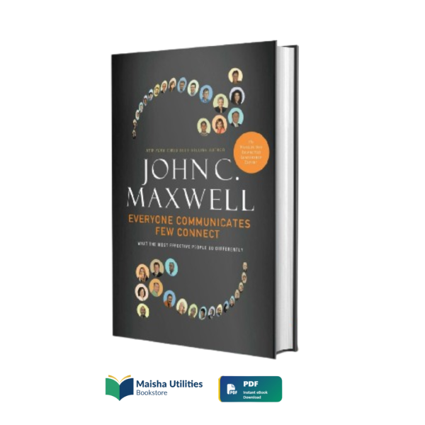 Everyone Communicates, Few Connect by John C. Maxwell book cover illustrating effective communication, leadership, and relationship building